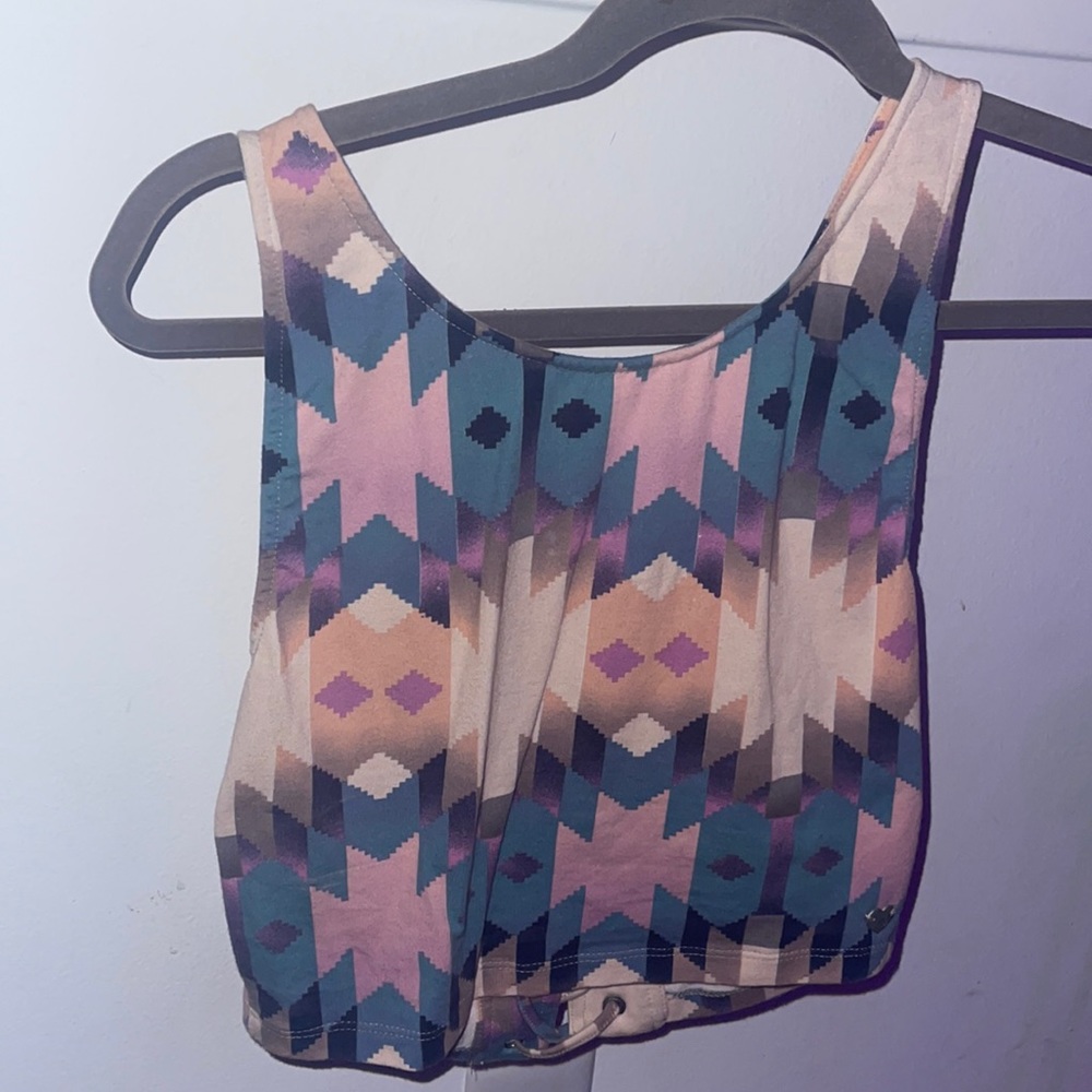 Color block crop top